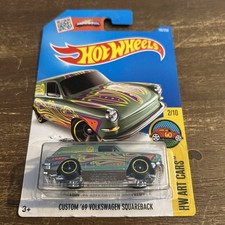 Hot Wheels 1969 Custom Volkswagen Squareback. Rare,VHTF! '15 HW Art Cars Series.