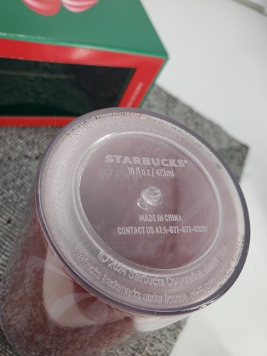 Starbucks Pink Red Acrylic Tumbler 16 FL OZ (only tumbler and strohhalm) (PT1) - Bild 8 von 11