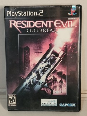 Resident Evil Outbreak PS2 -Sony Playstation 2  - w/ Manual (CIB)