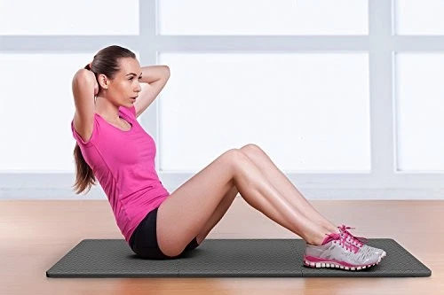 SIVAN SALUD Y FITNESS PUZZLE ALFOMBRILLA DE EJERCICIO ESPUMA EVA AZULEJOS ENTRELAZADOS - GRIS Foto 3 de 4