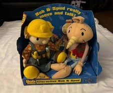 Vintage 2000 Boxed Bob the Builder Bob & Spud Interactive Toy Move & Talk
