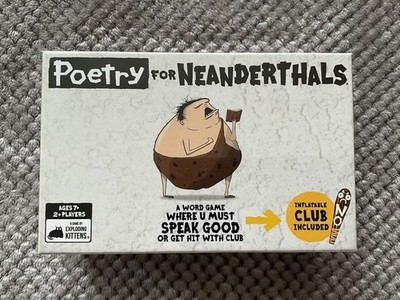 New - Exploding Kittens Poetry for Neanderthals Word Card Game BRAND NEW!