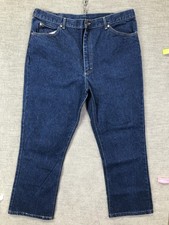 Vintage Lee Riders Jeans Mens 38x28 Blue Straight Leg Denim Dark Wash USA Made