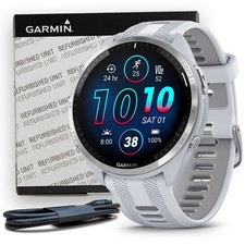 Garmin Forerunner 965 GPS Running Smartwatch - Whitestone, CERTIFIED REFURBISHED