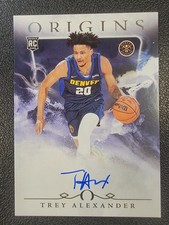 2024-25 Panini Origins Trey Alexander Rookie Auto Denver Nuggets 