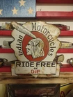 Vintage Indian Motorcycles Sign - Porcelain Dealership Gas Pump Service Sign