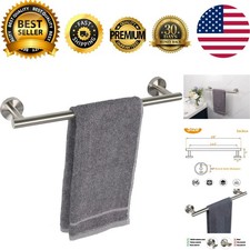 16-Inch Heavy Duty Stainless Steel Towel Bar - Brushed Nickel, Wall Mounted