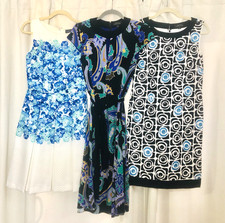 Lot 3 Tahari Arthur S. Levine Sleeveless Dress Sz 2 Lined Spring Summer Cocktail