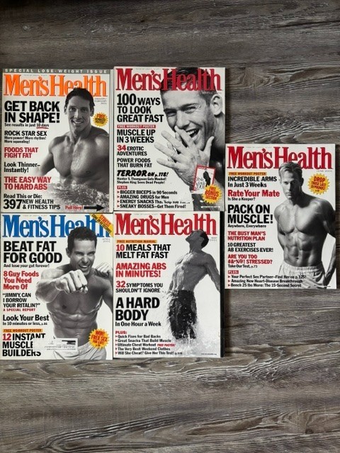 Men's Health Magazine Lot-January to June 2001 (5 Magazines)