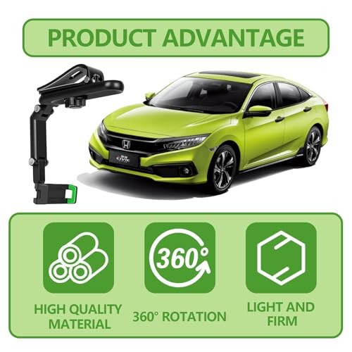 Support Téléphone Voiture Pare Soleil, Support Téléphone Arrière 360° pour Pare Soleil Voiture, - Photo 8 sur 8