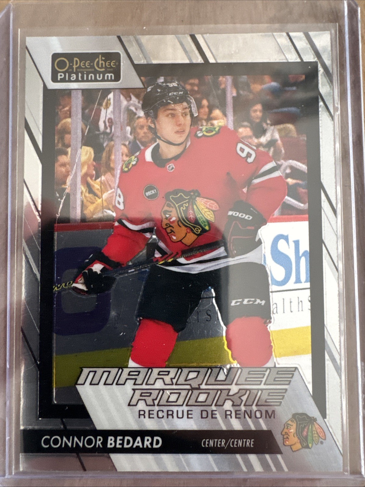 Connor Bedard 2023-24 O-Pee-Chee OPC Platinum Marquee Rookie #201 RC -Blackhawks