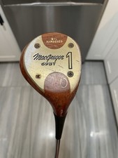 Vintage MacGregor 1 Oil Hardened 693T Persimmon Driver w/ Steel Shaft, 43.5 RH