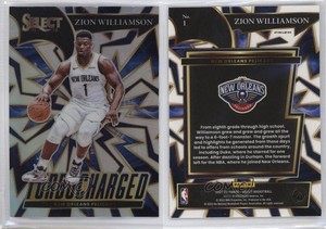 2021-22 Panini Select Turbocharged Silver Prizm Zion Williamson #1