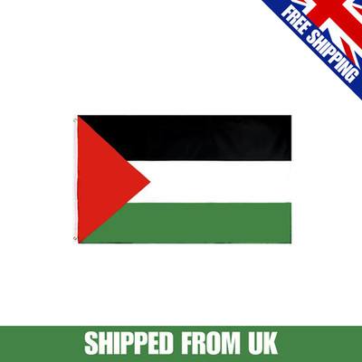 Palästina Flagge 5 Fuß x 3 Fuß frei Gaza Messing Ösen doppelt genäht Sport schnell