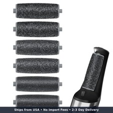 6 Pack Replacement Roller Refill Heads For Electric Foot Callus Remover Electric