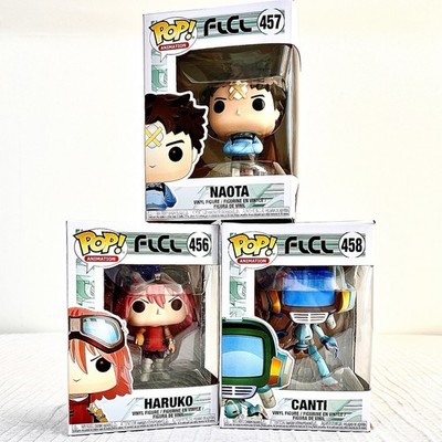 Set of 3 Funko Pop Figures - Anime Fooly Cooly FLCL Naota Haruko Canti - NIB