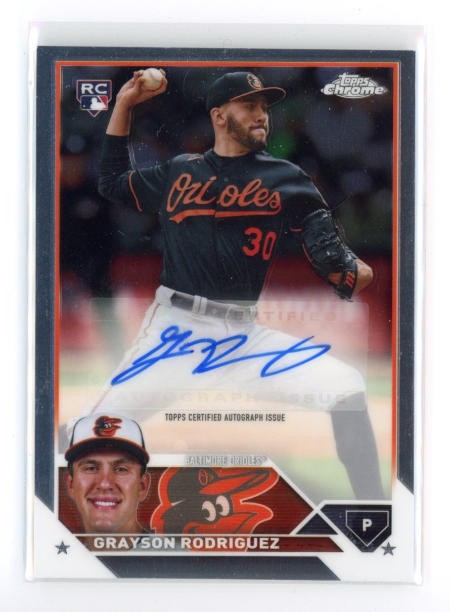 2023 Topps Chrome Update #AC-GR Grayson Rodriguez Autographs