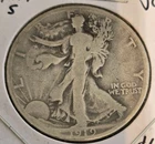 1919-S 50C Walking Liberty Half Dollar. Beautiful Original Patina.Better Date.