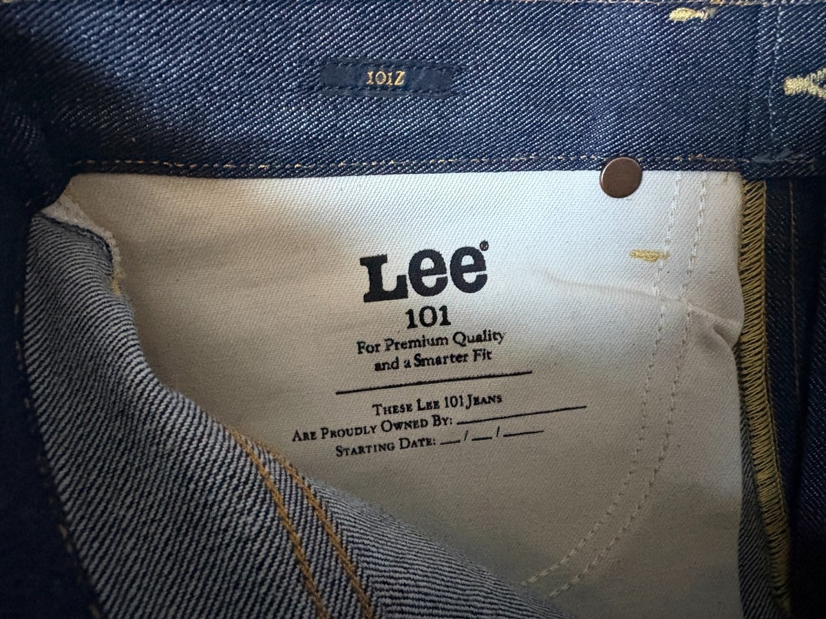 Authentic Lee 101Z Japanese Selvedge Denim Jeans Dry Indigo Made