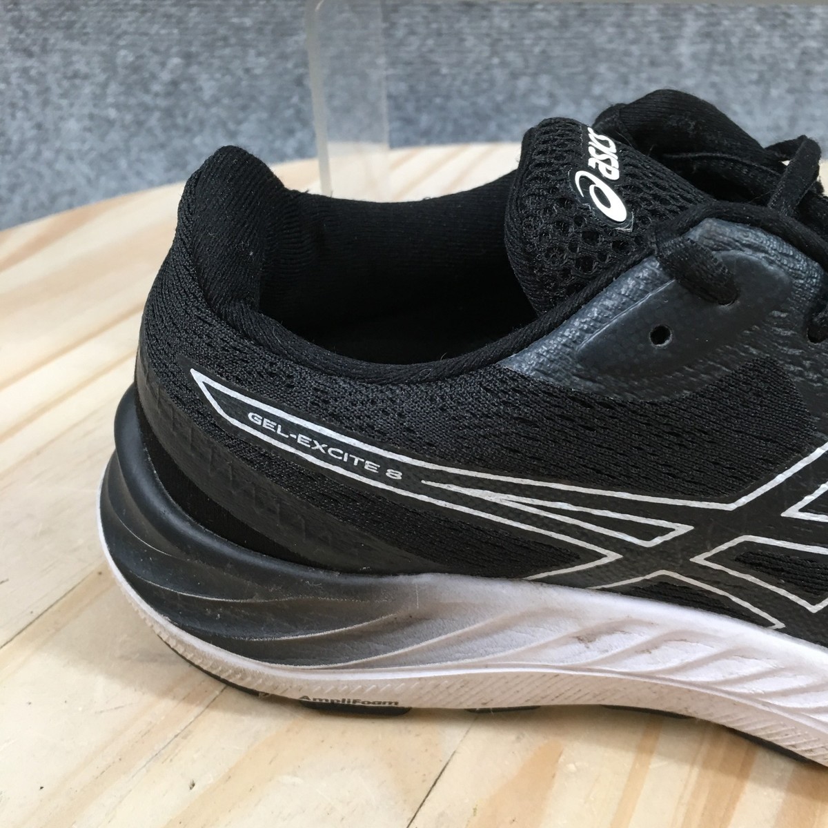 Asics Sneaker Womens 9 Black Gel Excite 8 Athletic Running Laced