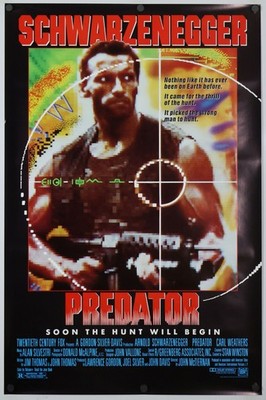Predator - original movie poster - 27x41 1987 Arnold Schwarzenegger