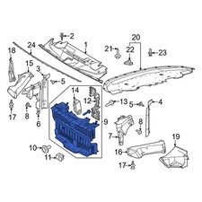 For Ford Mustang 2024-2026 Ford PR3Z8475C Front Radiator Shutter Assembly