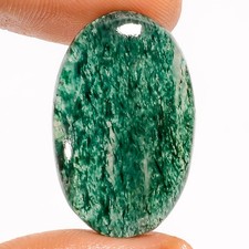 100 Natural Green Aventurine Oval Shape Cabochon Gemstone 24 Ct 27X17X5mm UG270