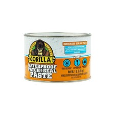 Gorilla Waterproof Patch Seal Rubberized Sealant Paste;White;1lb Can Pack of 1 