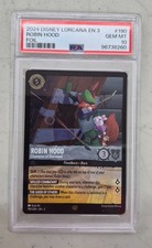 Lorcana Robin Hood, Champion of Sherwood 190 FOIL PSA 10 GEM MINT 96738260
