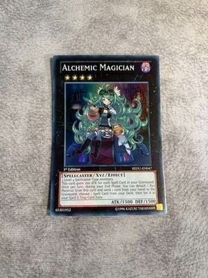 YUGIOH! Alchemic Magician REDU-EN047 Super Rare 1ST Return of the Duelist