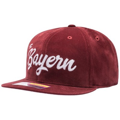 New Fan Ink Bayern Munich Plush Snapback Hat Crimson 100% Polyester OSFM
