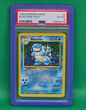 Pokemon TCG Blastoise 2/102 Base Set Holo English 1999 PSA 6 Cert 119626373 on eBay