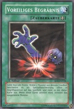 YuGiOh Voreiliges Begräbnis SD3-DE018 Common Poor 1st
