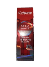 Colgate Optic White Renewal Removes Stains Nourishes Enamel Whitens 3.0 oz