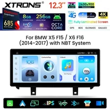 XTRONS Car Stereo Android 14 GPS 12.3" 8+256GB CarPlay BMW X5/F15-X6 F16 NBT