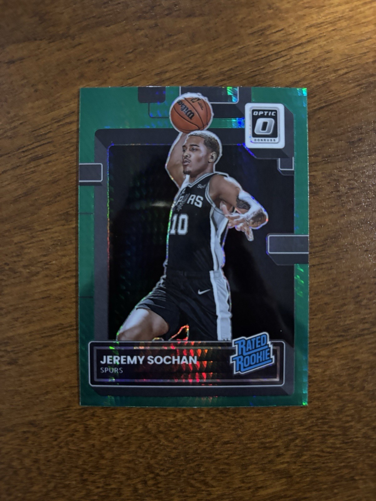 ✨2022-23 Donruss Optic Jeremy Sochan Hyper Green RC #236 Spurs Rookie