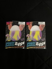 NeeDoh Dippin  Dazzler Egg, Easter Nee Doh Color Changing Squish Yellow Set Of 2