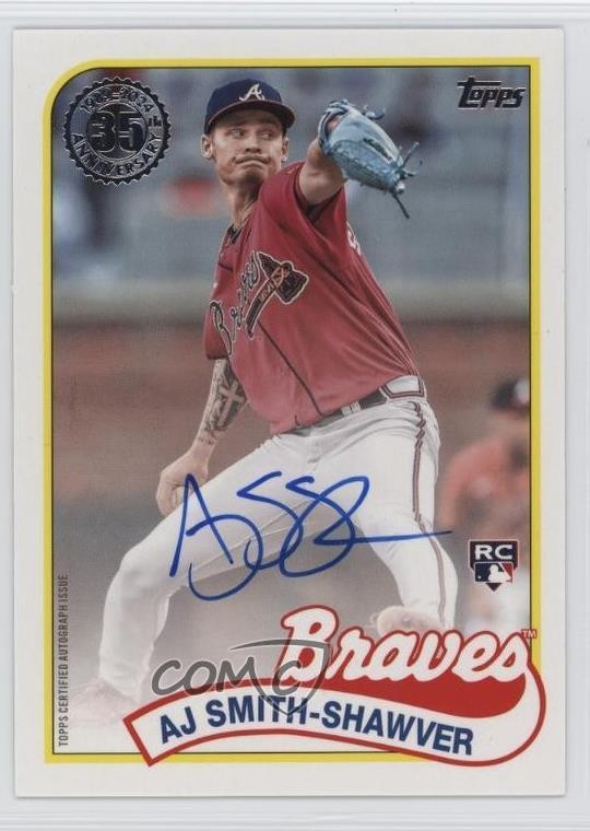 2024 Topps Update 1989 Topps Baseball Auto AJ Smith-Shawver #89BA2-AS Auto 1s8m