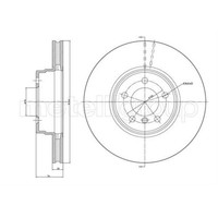 2X Metelli Bremsscheibe Vorderachse BelüFtet Ø344Mm FüR Land Rover Range LM Lm_