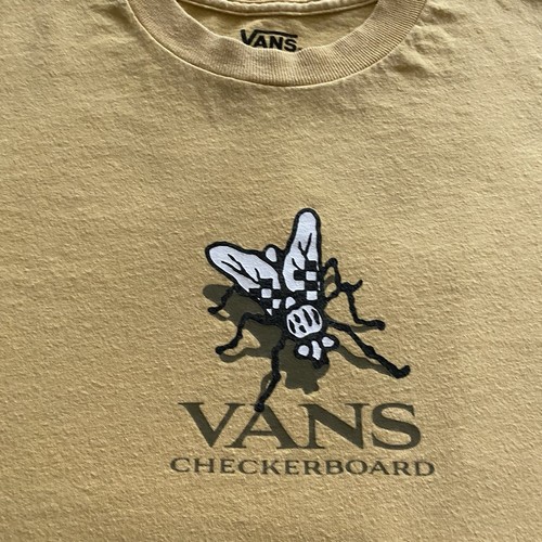 Vans T-Shirt Herren Medium Gelb Kurzarm Loose Fit Vans Checkerboard Bug - Bild 4 von 11