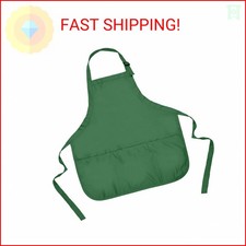 DALIX Apron Commercial Restaurant Home Bib Spun Poly Cotton Kitchen Aprons 3 Po