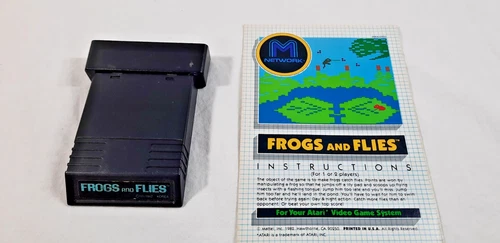 Atari 2600 Frogs and Flies from Mattel with Manual --- Tested & Working