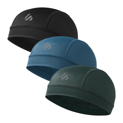 3 Pieces Skull Cap Helmet Liner, Cooling Hat Welding Cycling Beanies Head wra...