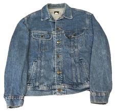 Vintage 1980s Lee MR Denim Jean Button Front Type 3 Jacket Size 40