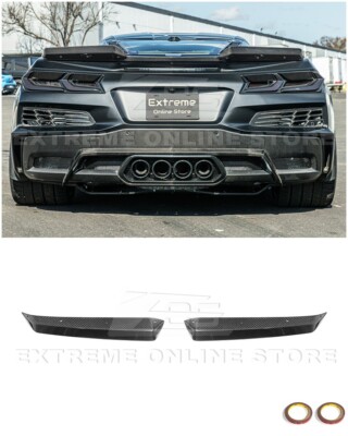 For 23-Up Corvette C8 Z06 CARBON FIBER Rear Wing Wicker Bill