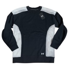 NEW UNDER ARMOUR Woman s Long Sleeve Easy Fit Sweatshirt Black sz Medium