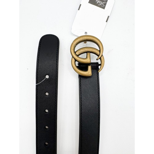 Gucci Children's Black Leather Double GG Belt Size Small - Picture 13 of 14