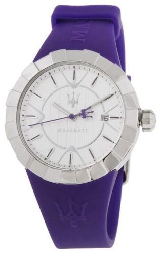 Orologio Maserati Solo Tempo Data in Cauciù Viola Donna R8851103504 | eBay