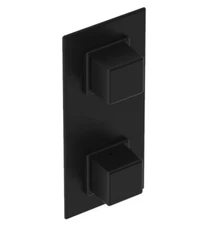 Phylrich 4-118/040 Mix 4" Cube Thermostatic/Diverter Valve Trim SATIN BLACK New!
