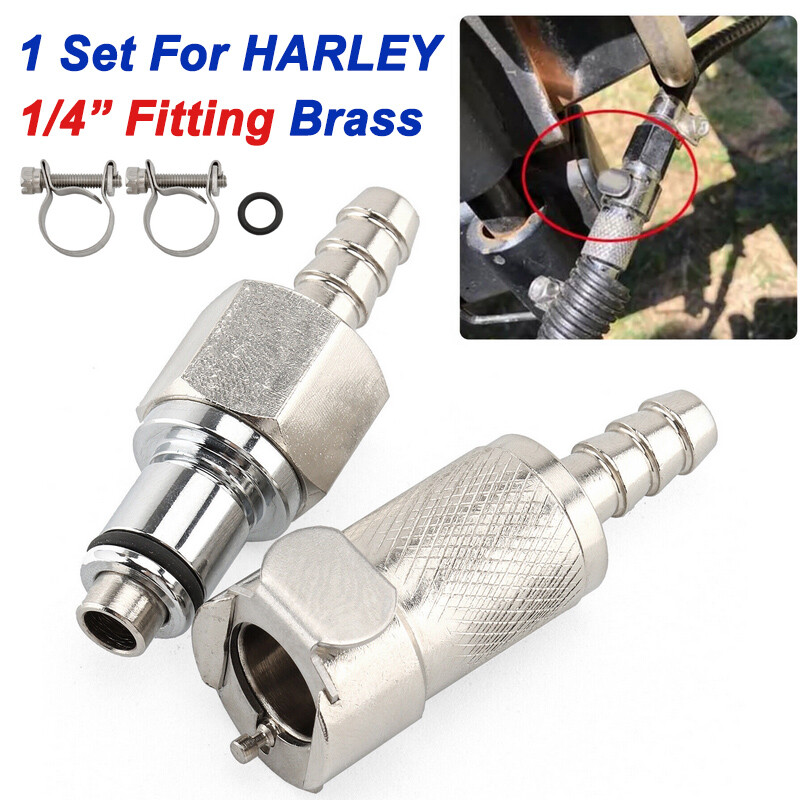 Amazon.com: Fuel Line Quick Connector 5/16” Barb to 3/8” Bundy Tube Brass :  Automotive 19mm OD Barbs Brass Nickel Plated Fuel Line Gas Hose Quick Disconn